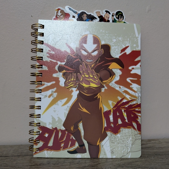 Avatar The Last Airbender Tabbed Journal Spiral Notebook 96 sheets New! - Picture 2 of 7